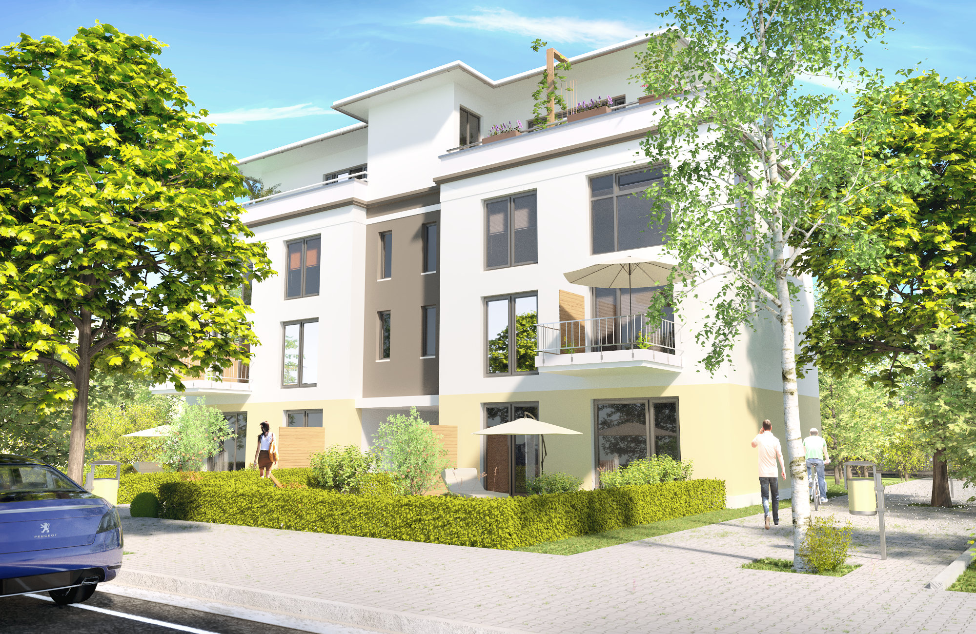 Mehrfamilienhaus – 3D Visualisierung