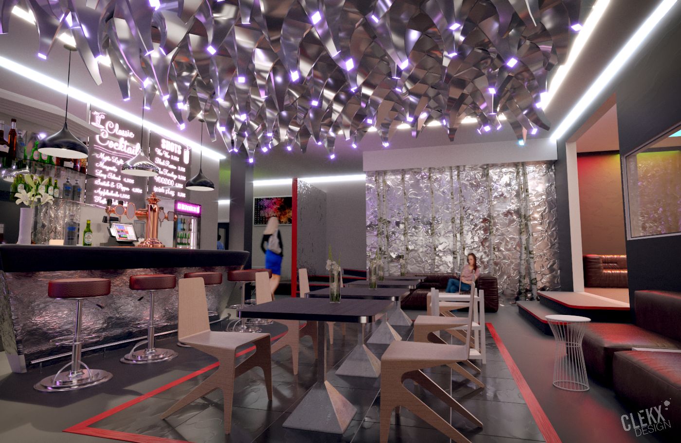 Bar „Pinacolada“ – 3D Visualisierung